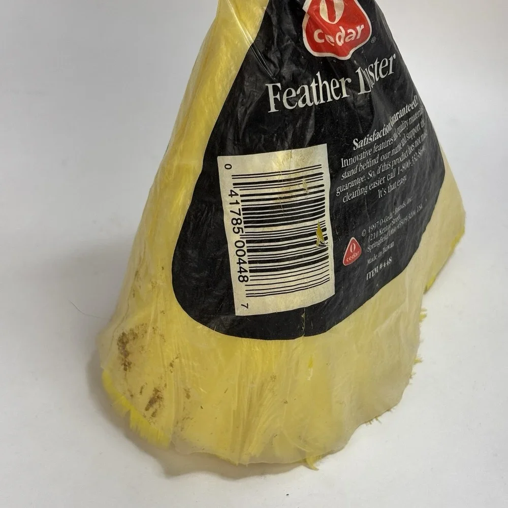 NEW Vintage 2001 O Cedar Feather Duster For Delicate Items Washable NOS
